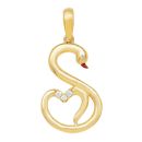 22ct Yellow Gold Cubic Zirconia Pendant