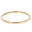 18ct Yellow Gold Hinged Solid Bangle