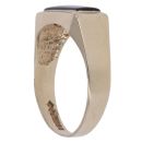 9ct Yellow Gold Onyx Rectangle Signet Ring