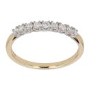 18ct Yellow Gold 0.30ct Brilliant Cut Diamond Half Eternity Ring
