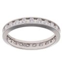 18ct White Gold 0.50ct Brilliant Cut Diamond Full Eternity Ring