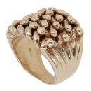 9ct Yellow Gold Five Row Keeper Ring