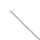 18ct White Gold 3.50ct Brilliant Cut Diamond Tennis Bracelet 6.5"