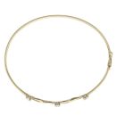 9ct Yellow Gold Cubic Zirconia Crossover Bangle