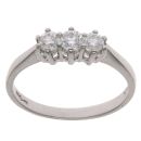 Platinum 0.50ct Diamond Trilogy Ring