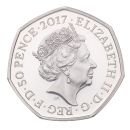 2017 Celebrating Beatrix Potter and Her Little Tales Benjamin Bunny 50 Pence Coin