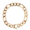 9ct Yellow Gold Figaro Bracelet 8.5"