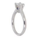 Vera Wang 18ct White Gold 0.57ct Princess and Brilliant Cut Diamond Solitaire Ring