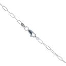 Silver Paperclip Chain 24" By Icesia
