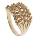 9ct Yellow Gold Five Row Keeper Ring