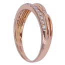 18ct Rose Gold 0.20ct Brilliant Cut Diamond Fancy Ring