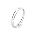 Platinum Traditional Court Wedding Band 2.5mm
