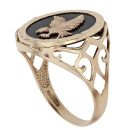 9ct Yellow Gold Eagle Fancy Signet Ring