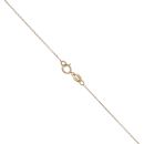 9ct Yellow Gold 0.02ct Diamond and Created Ruby Pendant and Chain 18"