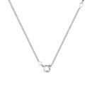 9ct White Gold Personalised Script Name Necklace 18''