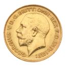 1914 George V Large Head UK Half Sovereign Coin