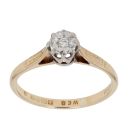 18ct Yellow Gold 0.05ct Brilliant Cut Diamond Solitaire Ring