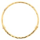22ct Yellow Gold Child's Patterned Faceted Cut Bangle