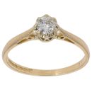 18ct Yellow Gold 0.25ct Brilliant Cut Diamond Solitaire Ring
