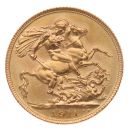 1911 George V Large Head UK Full Sovereign Coin