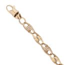 9ct Yellow Gold Cubic Zirconia Tulip Bracelet 6"