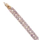 9ct Yellow Gold Amethyst Bracelet 7.5"