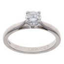 Platinum 0.60ct Brilliant Cut Diamond Solitaire Ring