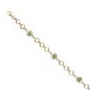Children's 14ct Yellow Gold Daisy Bracelet 5.5"