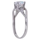 9ct White Gold Cubic Zirconia Solitaire Ring