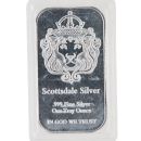 1oz Silver Troy Scottsdale Unsealed Cased in God We Trust Lion Ingot