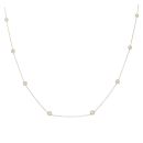 9ct Yellow Gold 0.73ct Brilliant Cut Lab Grown Diamond Fancy Chain 18"
