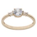 9ct Yellow Gold Cubic Zirconia Ring