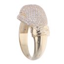 9ct Yellow Gold Cubic Zirconia Boxing Glove Ring