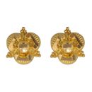 22ct Yellow Gold Floral Stud Earrings