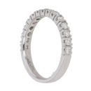 Platinum 0.50ct Brilliant Cut Diamond Half Eternity Ring
