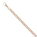 9ct Rose Gold Albert Bracelet 8"