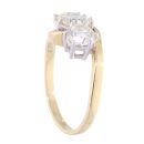 18ct Yellow Gold 2.22ct Diamond Trilogy Ring