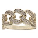 9ct Yellow Gold Patterned Curb Style Ring