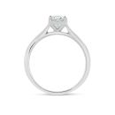 18ct White Gold 1.00ct Oval Lab Grown Diamond Solitaire Ring G VS