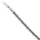 Unique & Co Stainless Steel and Black IP Plated Fancy Bracelet 8.5"