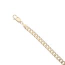 9ct Yellow Gold Curb Bracelet 8"