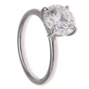 9ct White Gold 3.18ct Brilliant Cut Lab Grown Diamond Solitaire Ring