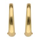 22ct Yellow Gold Plain Huggies Hoop Earrings