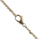 18ct Yellow and White Gold 0.10ct Brilliant Cut Diamond Cluster Pendant and Chain 18"