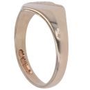 9ct Yellow Gold Plain Heart Signet Ring