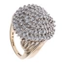 9ct Yellow Gold 1.50ct Brilliant Cut Diamond Cluster Ring