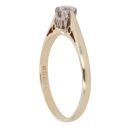 9ct Yellow Gold 0.25ct Brilliant Cut Diamond Solitaire Ring