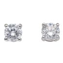 Platinum 0.50ct Brilliant Cut Lab Grown Diamond Solitaire Studs