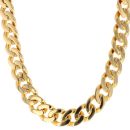 Sterling Silver Gold Plated Curb Chain 26"