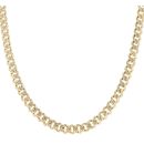14ct Yellow Gold Monaco Curb Classic Flex Chain 18"